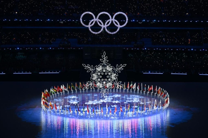 2月20日晚，北京第二十四屆冬季奧林匹克運動會閉幕式在國家體育場舉行。新華社記者李賀攝