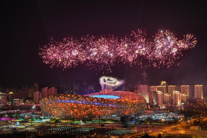 3月4日晚，北京2022年冬殘奧會開幕式在北京國家體育場舉行。新華社記者孫瑞博攝